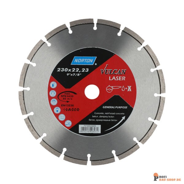 nortonschleifmittel/NORTON_schleifmittel_70184629886 Diamond Blade Norton Vulcan LASER 23x22.23 7x2.5_150885